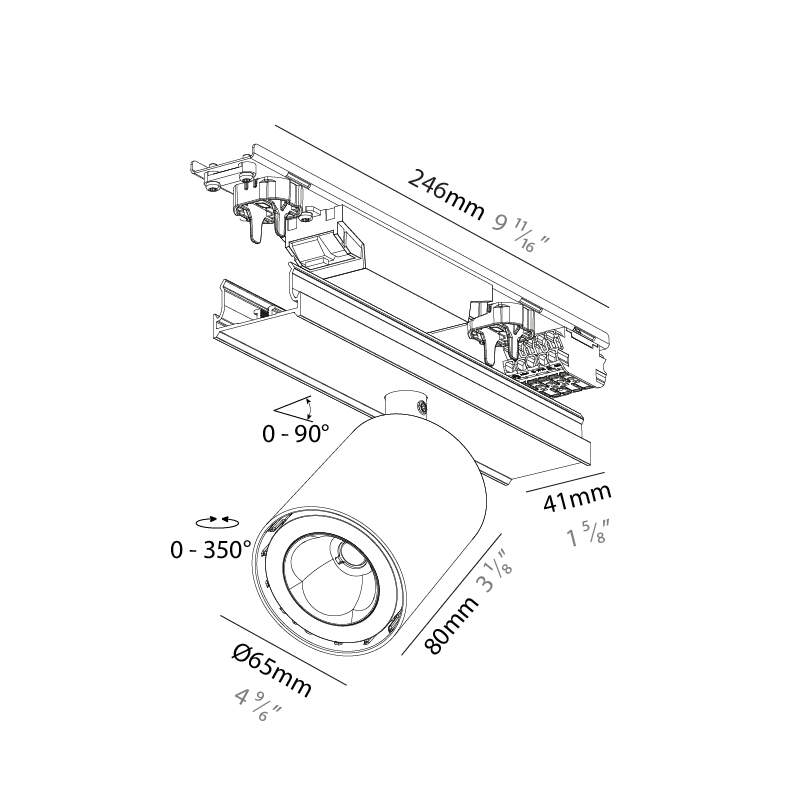 Forties by Prolicht – 2 9/16″9 11/16″ x 3 1/8″ Surface, Linear Profiles offers LED lighting solutions | Zaneen Architectural