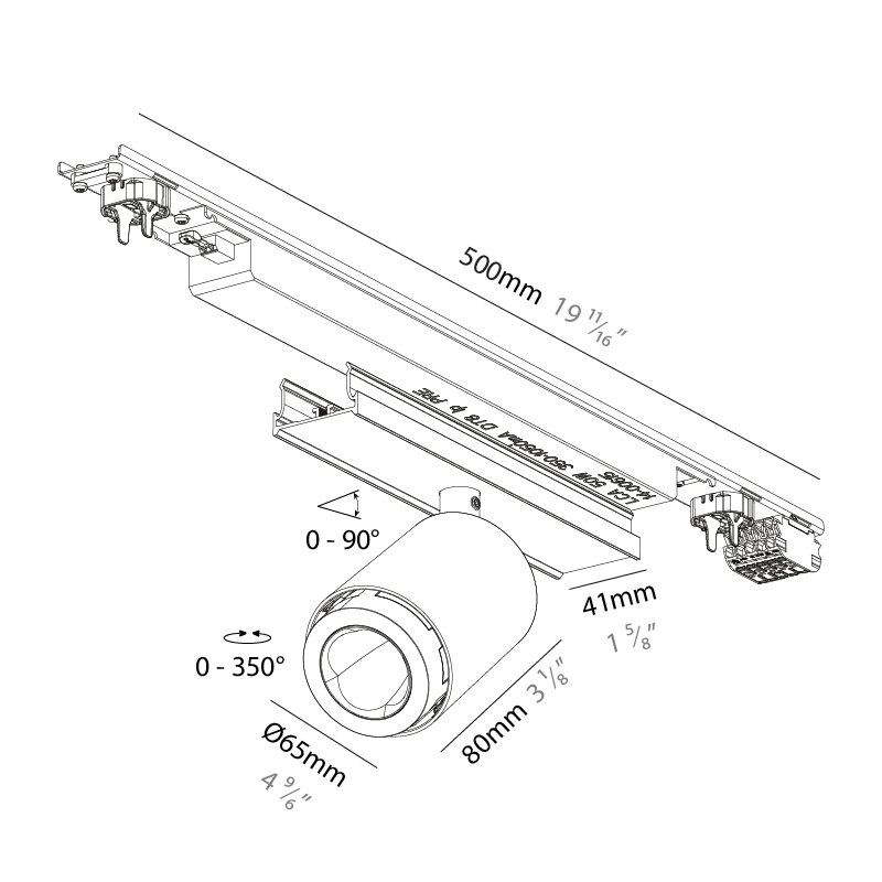 Forties by Prolicht – 2 9/16″9 11/16″ x 3 5/8″ Surface, Linear Profiles offers LED lighting solutions | Zaneen Architectural