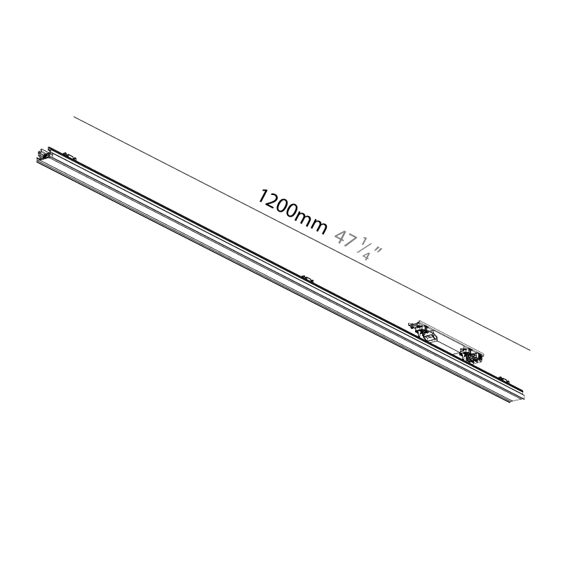 Forties by Prolicht – 47 1/4″ x 1 3/8″ Surface, Linear Profiles offers LED lighting solutions | Zaneen Architectural