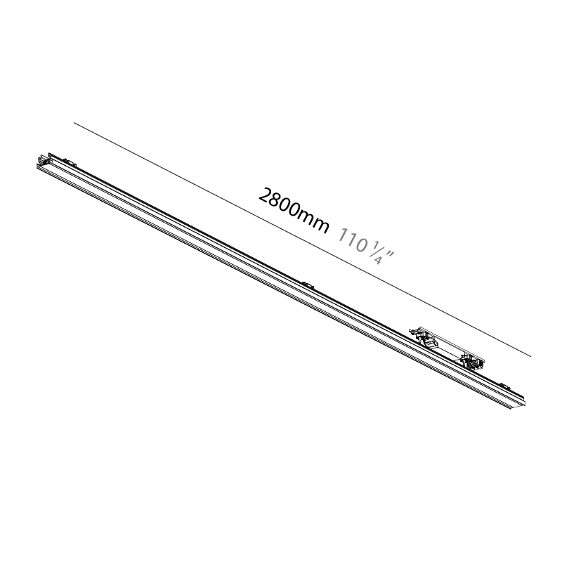 Forties by Prolicht – 110 1/4″ x 1 3/8″ Surface, Linear Profiles offers LED lighting solutions | Zaneen Architectural