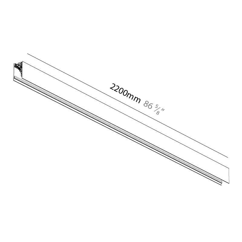 Forties by Prolicht – 86 5/8″ x 3″ Surface, Linear Profiles offers LED lighting solutions | Zaneen Architectural
