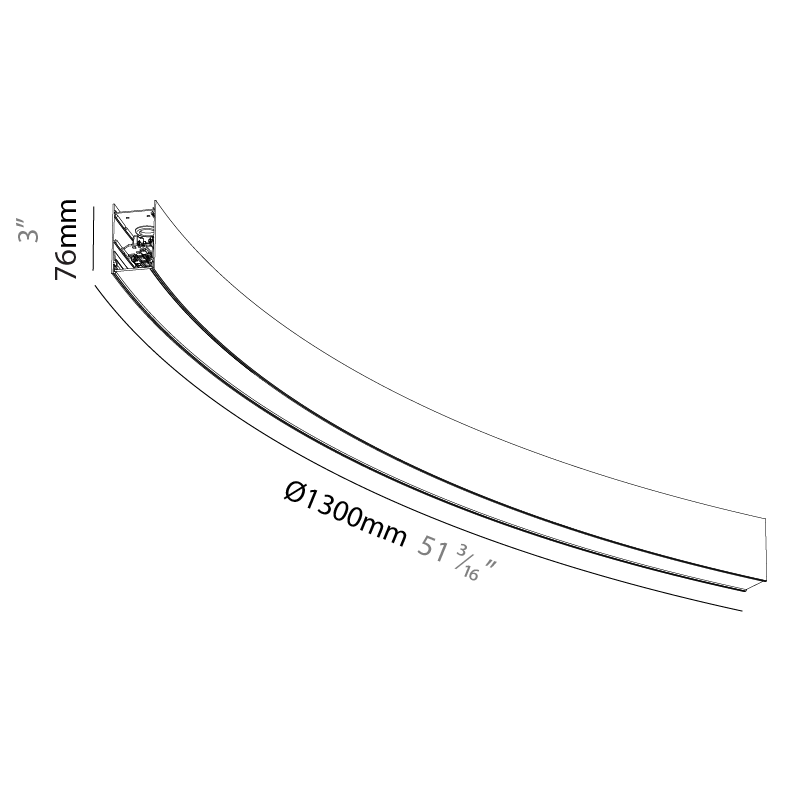 Forties by Prolicht – 51 3/16″ x 3″ Surface, Linear Profiles offers LED lighting solutions | Zaneen Architectural