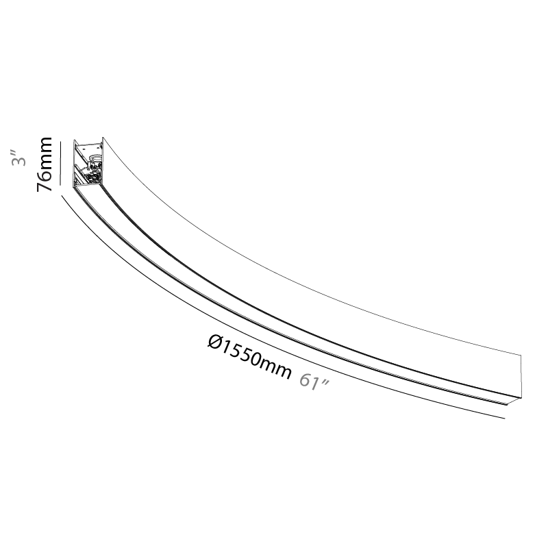 Forties by Prolicht – 61″ x 3″ Surface, Linear Profiles offers LED lighting solutions | Zaneen Architectural