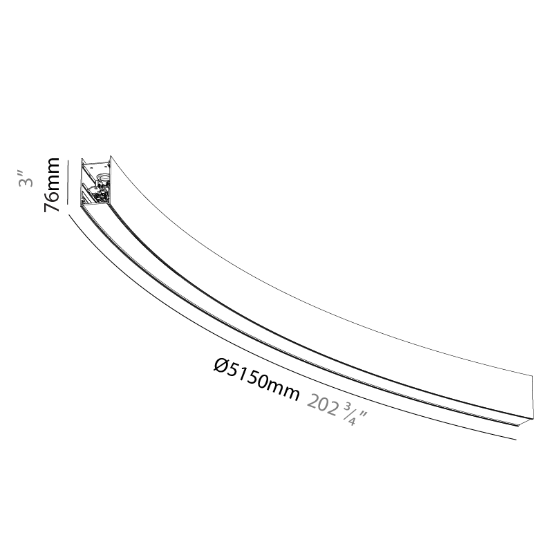 Forties by Prolicht – 202 3/4″ x 3″ Surface, Linear Profiles offers LED lighting solutions | Zaneen Architectural