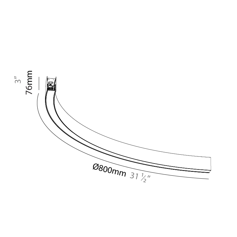 Forties by Prolicht – 31 1/2″ x 3″ Surface, Linear Profiles offers LED lighting solutions | Zaneen Architectural