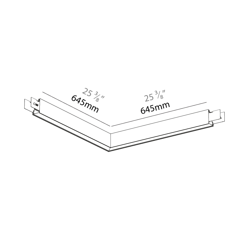 Forties by Prolicht – 25 3/8″ x 3″ Surface, Linear Profiles offers LED lighting solutions | Zaneen Architectural
