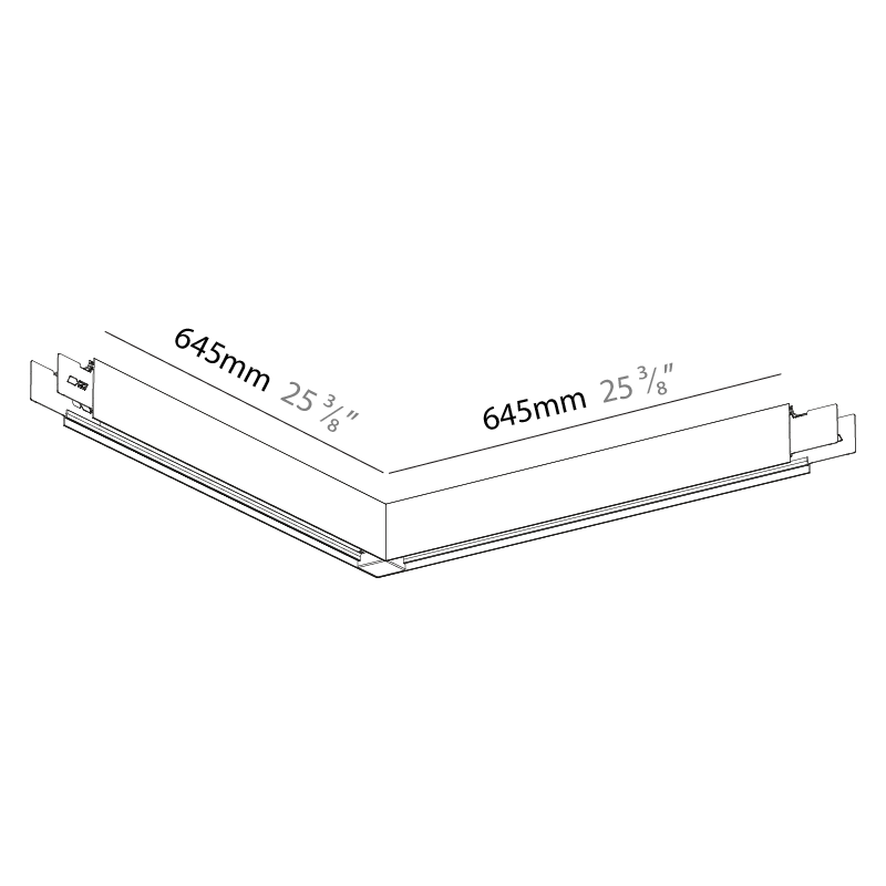 Forties by Prolicht – 25 3/8″ x 3″ Surface, Linear Profiles offers LED lighting solutions | Zaneen Architectural