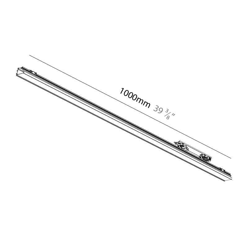 Forties by Prolicht – 39 3/8″ x 1 3/8″ Surface, Linear Profiles offers LED lighting solutions | Zaneen Architectural