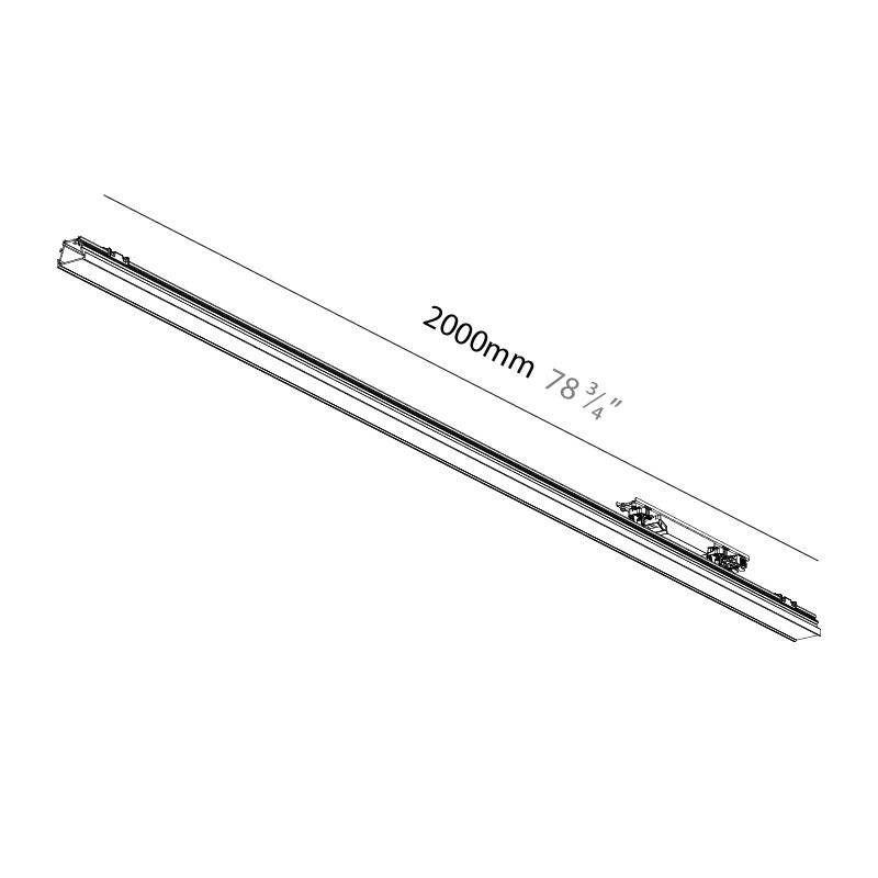 Forties by Prolicht – 78 3/4″ x 1 3/8″ Surface, Linear Profiles offers LED lighting solutions | Zaneen Architectural