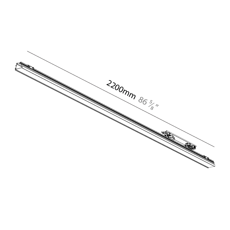 Forties by Prolicht – 86 5/8″ x 1 3/8″ Surface, Linear Profiles offers LED lighting solutions | Zaneen Architectural