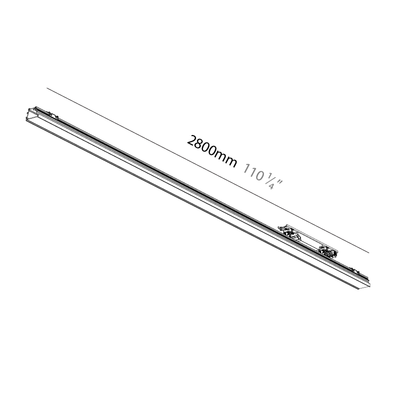 Forties by Prolicht – 110 1/4″ x 1 3/8″ Surface, Linear Profiles offers LED lighting solutions | Zaneen Architectural