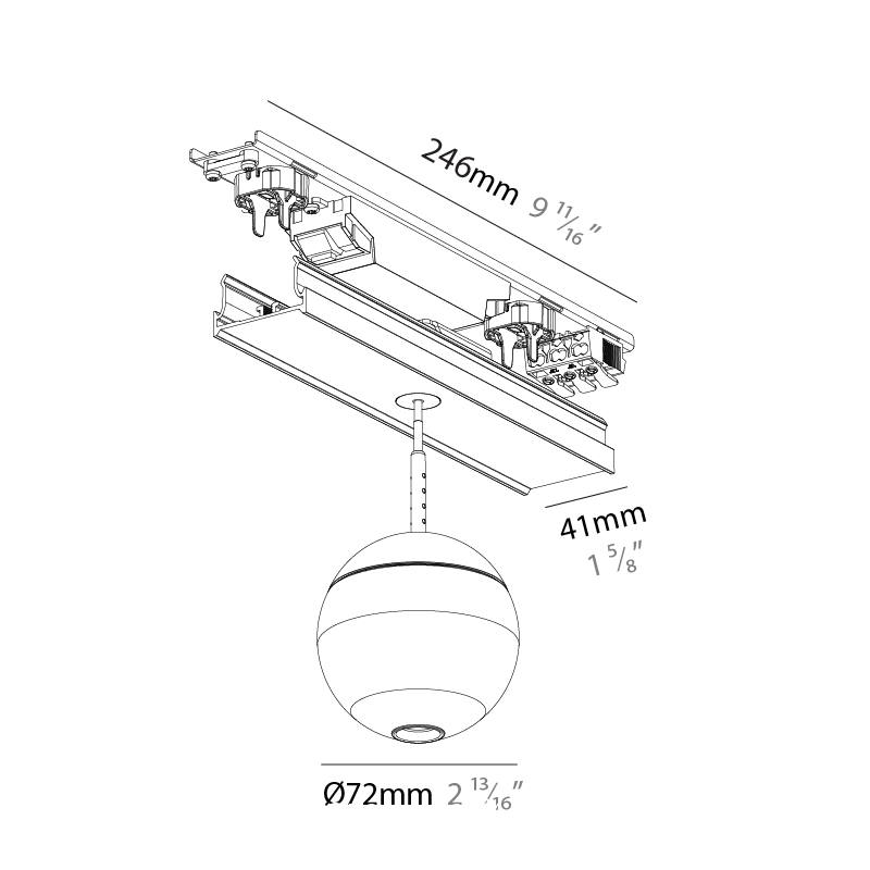 Forties by Prolicht – 2 13/16″9 11/16″ x 2 13/16″ Surface, Linear Profiles offers LED lighting solutions | Zaneen Architectural