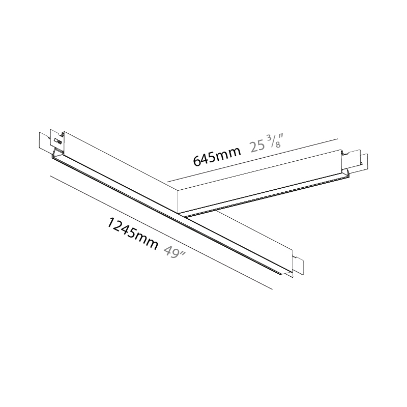 Forties by Prolicht – 49″ x 3″ Surface, Linear Profiles offers LED lighting solutions | Zaneen Architectural