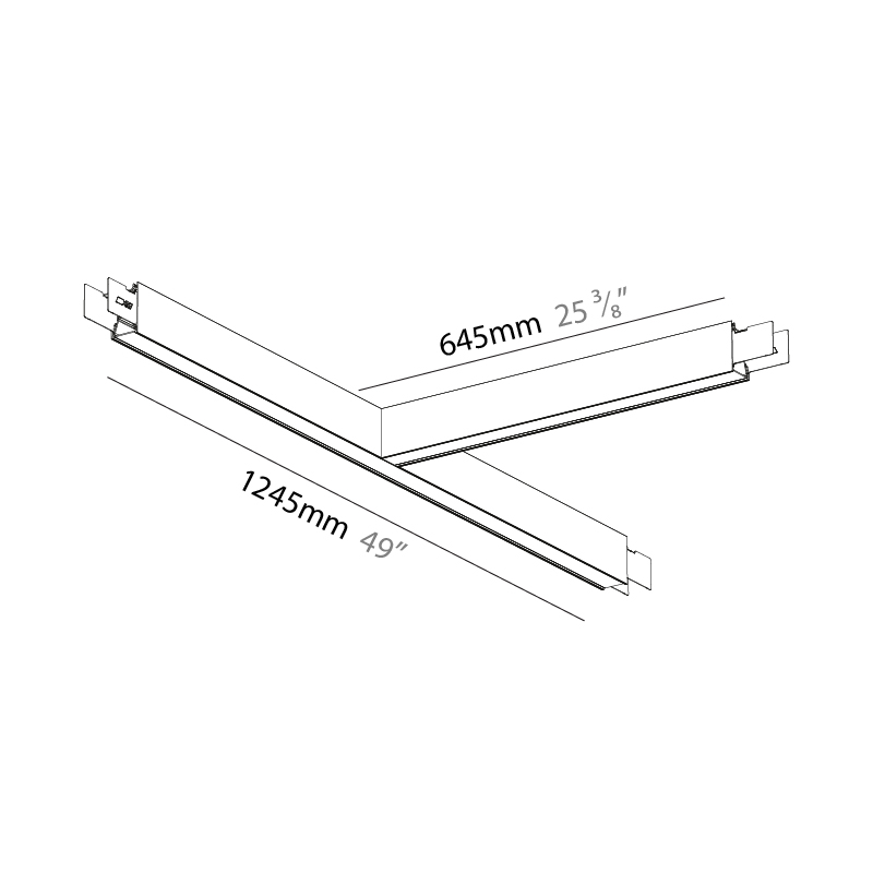 Forties by Prolicht – 49″ x 3″ Suspension, Linear Profiles offers LED lighting solutions | Zaneen Architectural