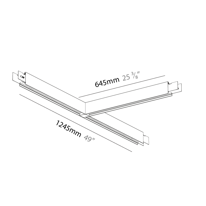 Forties by Prolicht – 49″ x 3″ Surface, Linear Profiles offers LED lighting solutions | Zaneen Architectural