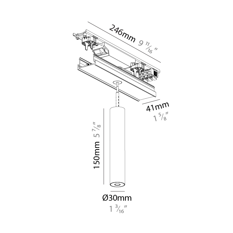 Forties by Prolicht – 1 1/8″9 11/16″ x 5 7/8″ Surface, Linear Profiles offers LED lighting solutions | Zaneen Architectural