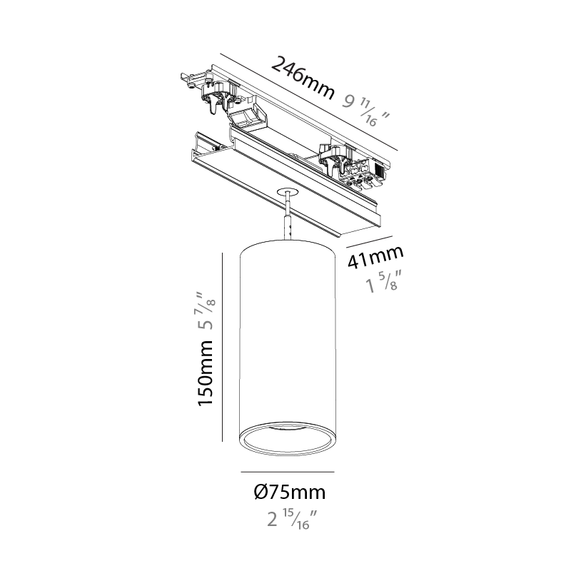 Forties by Prolicht – 2 15/16″9 11/16″ x 5 7/8″ Surface, Linear Profiles offers LED lighting solutions | Zaneen Architectural