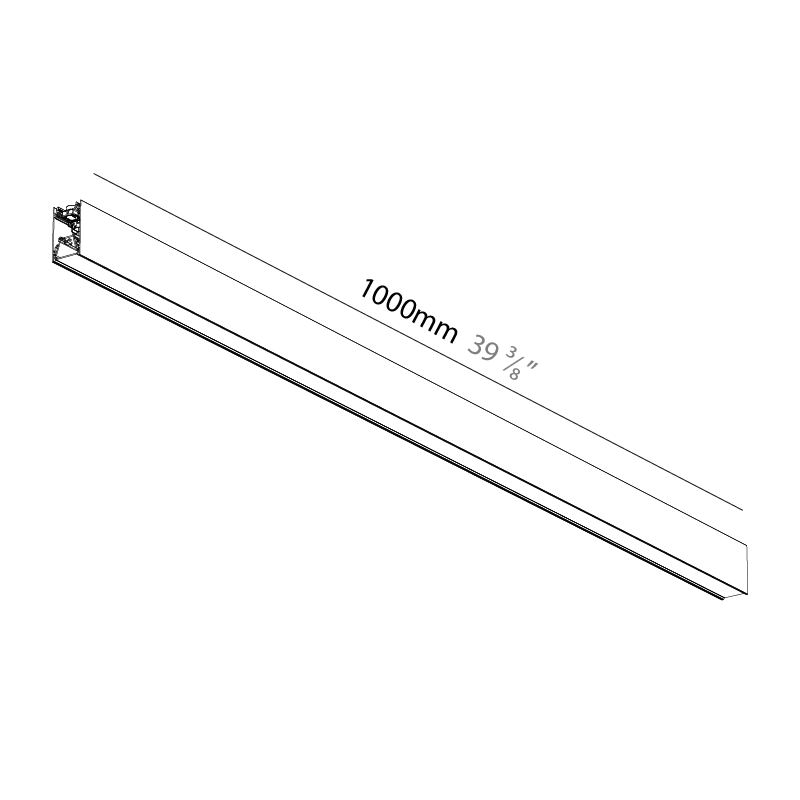 Forties by Prolicht – 39 3/8″ x 3″ Surface, Linear Profiles offers LED lighting solutions | Zaneen Architectural