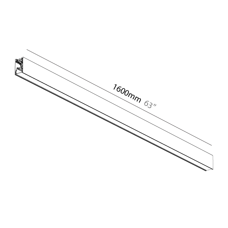 Forties by Prolicht – 63″ x 3″ Surface, Linear Profiles offers LED lighting solutions | Zaneen Architectural