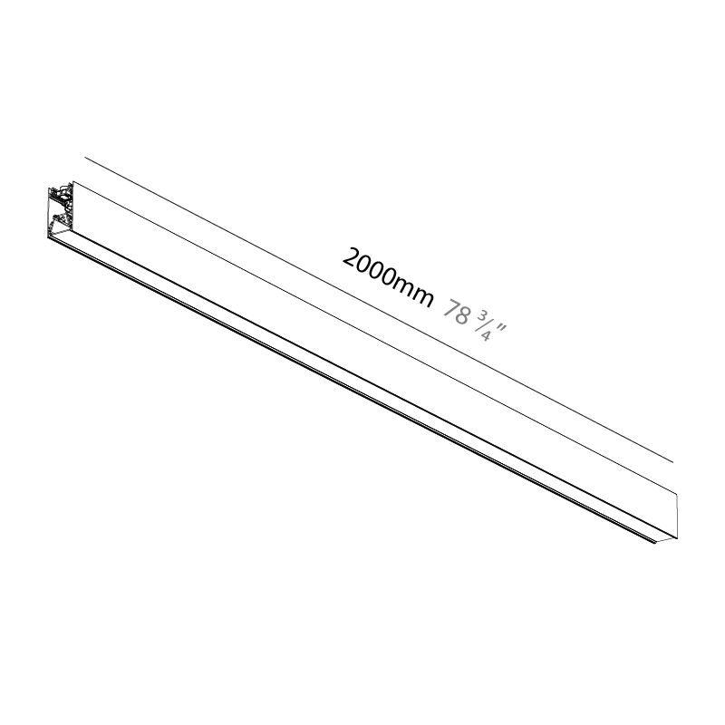 Forties by Prolicht – 78 3/4″ x 3″ Suspension, Linear Profiles offers LED lighting solutions | Zaneen Architectural