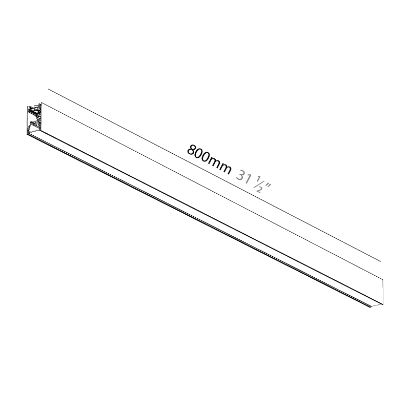Forties by Prolicht – 31 1/2″ x 3″ Surface, Linear Profiles offers LED lighting solutions | Zaneen Architectural
