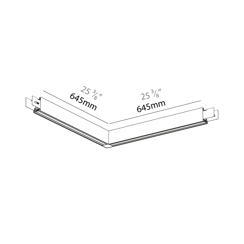 Forties by Prolicht – 25 3/8″ x 3″ Surface, Linear Profiles offers LED lighting solutions | Zaneen Architectural