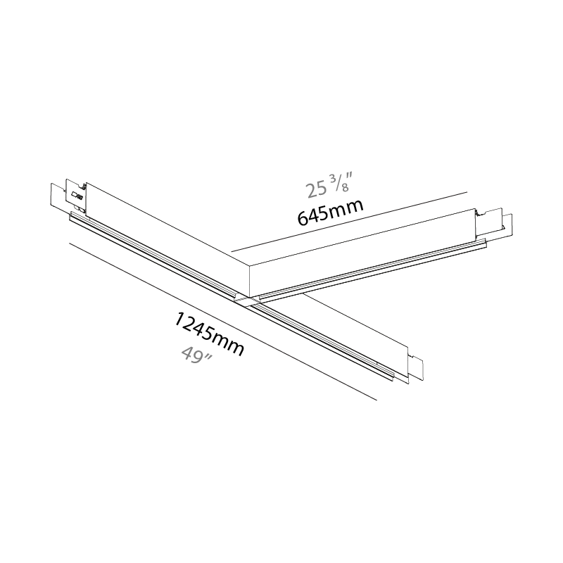 Forties by Prolicht – 49″ x 3″ Surface, Linear Profiles offers LED lighting solutions | Zaneen Architectural