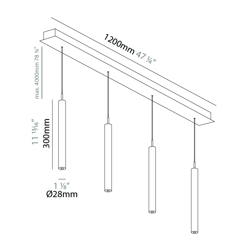 G-Mini Channel by Prolicht – 1 1/8″47 1/4″ x 11 13/16″ Suspension, Spots offers LED lighting solutions | Zaneen Architectural / Line art