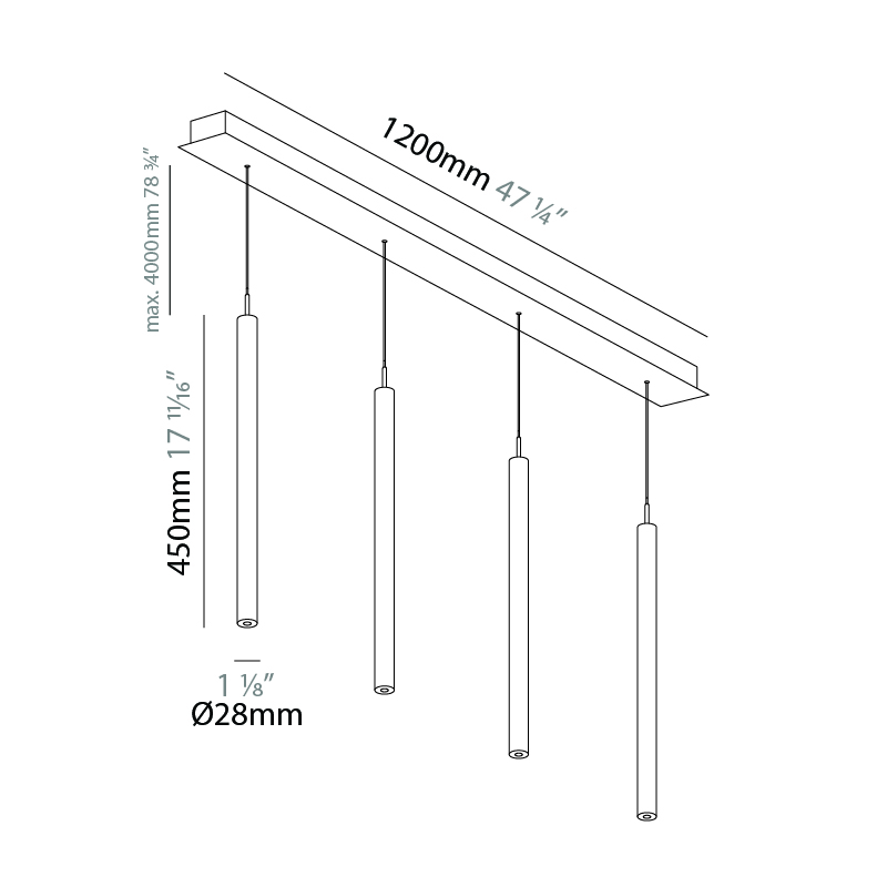 G-Mini Channel by Prolicht – 1 1/8″47 1/4″ x 17 11/16″ Suspension, Spots offers LED lighting solutions | Zaneen Architectural / Line art