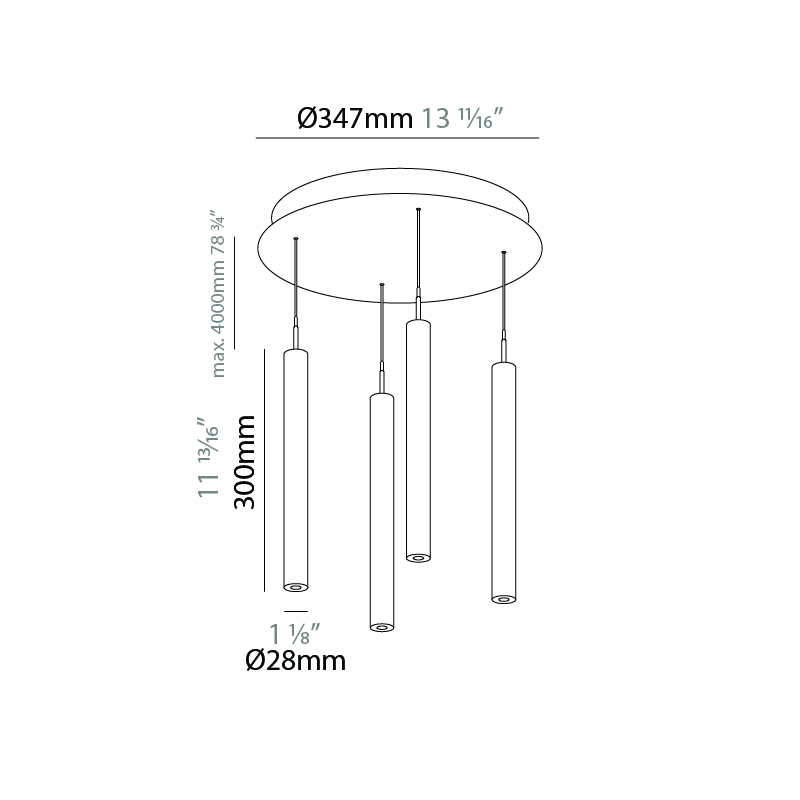 G-Mini Round by Prolicht – 13 11/16″ x 11 13/16″ Suspension, Spots offers LED lighting solutions | Zaneen Architectural / Line art