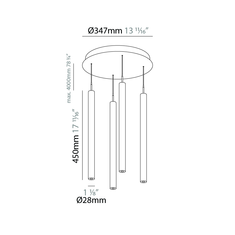 G-Mini Round by Prolicht – 13 11/16″ x 17 11/16″ Suspension, Spots offers LED lighting solutions | Zaneen Architectural / Line art