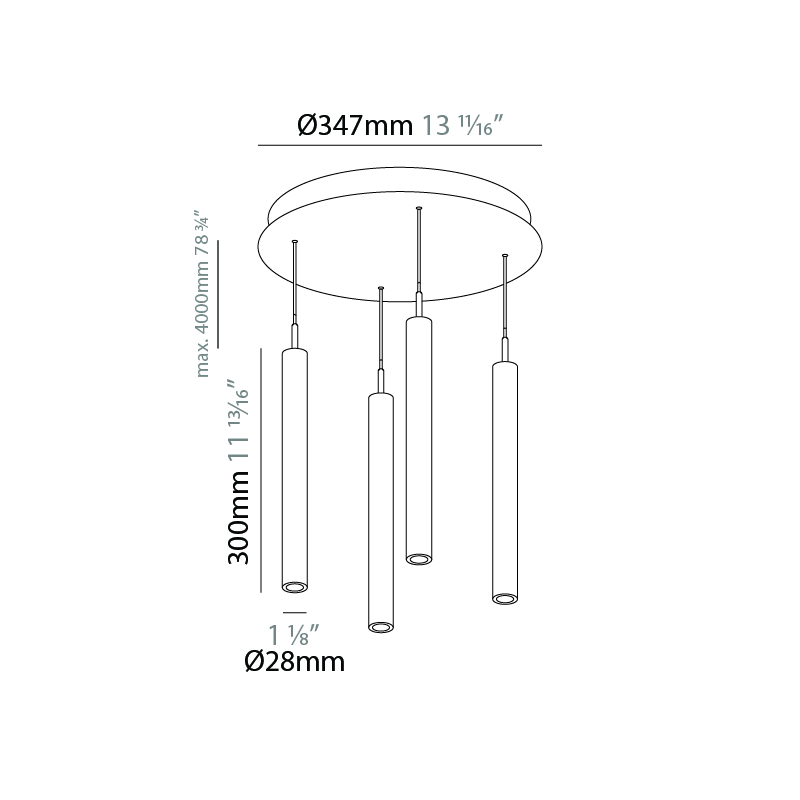 G-Mini Round by Prolicht – 13 11/16″ x 11 13/16″ Suspension, Spots offers LED lighting solutions | Zaneen Architectural / Line art