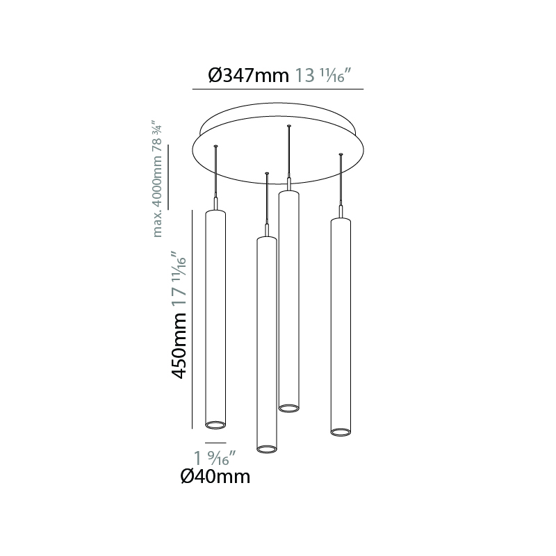 G-Mini Round by Prolicht – 13 11/16″ x 17 11/16″ Suspension, Spots offers LED lighting solutions | Zaneen Architectural / Line art