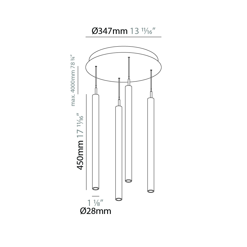 G-Mini Round by Prolicht – 13 11/16″ x 17 11/16″ Suspension, Spots offers LED lighting solutions | Zaneen Architectural / Line art