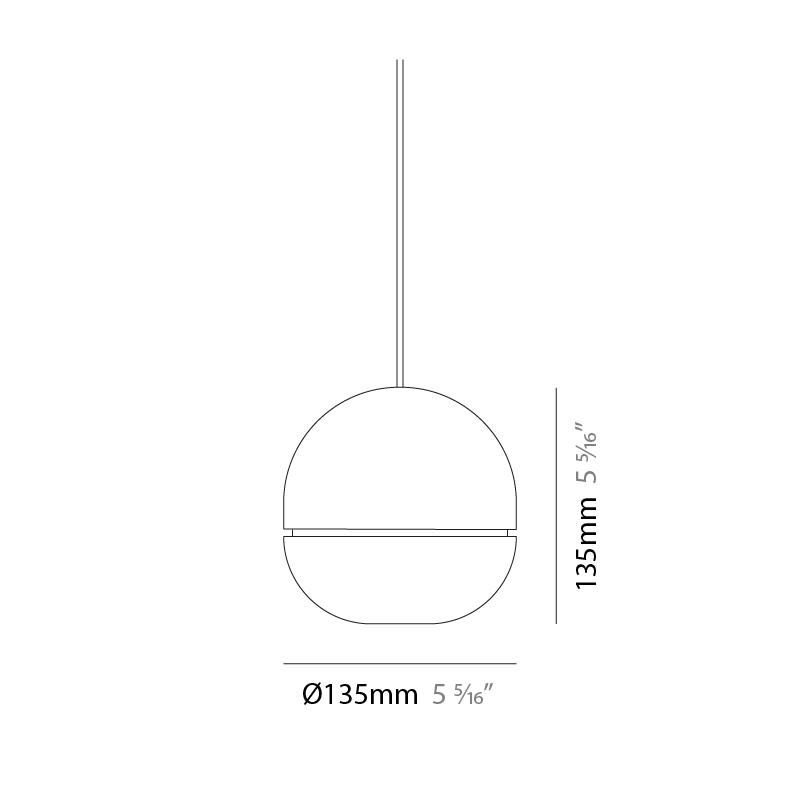 Ghianda by Icone – 5 5/16″ x 5 5/16″ Suspension, Clusters offers quality European interior lighting design | Zaneen Design