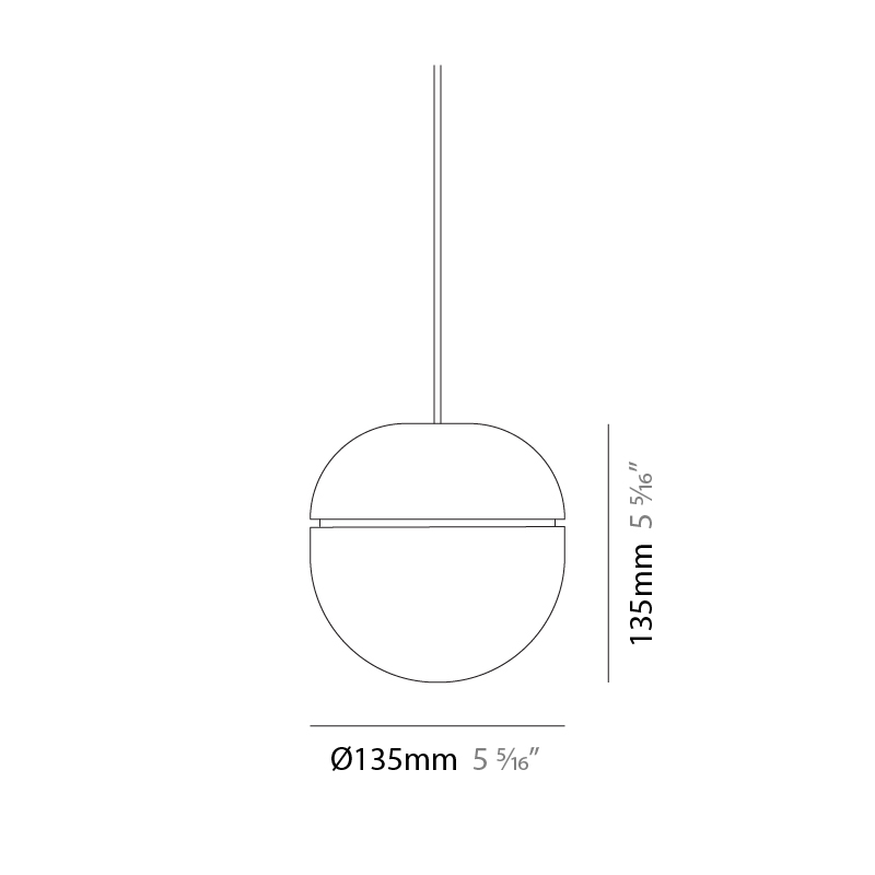 Ghianda by Icone – 5 5/16″ x 5 5/16″ Suspension, Clusters offers quality European interior lighting design | Zaneen Design