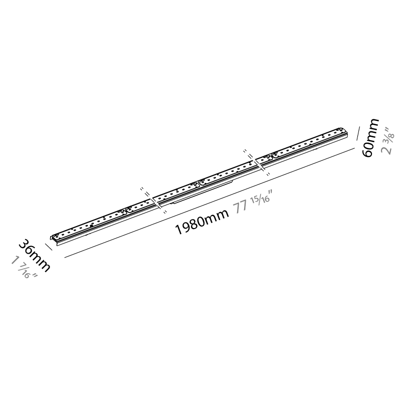 Fino by Prolicht – 77 15/16″ x 2 3/8″ ,  offers LED lighting solutions | Zaneen Architectural