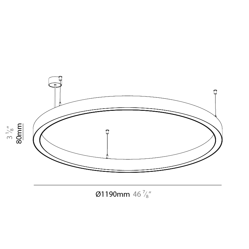 Glorious by Prolicht – 46 7/8″ x 3″ Surface, Pendant offers LED lighting solutions | Zaneen Architectural / Line art
