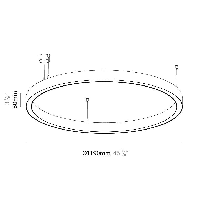 Glorious by Prolicht – 46 7/8″ x 3″ Suspension, Pendant offers LED lighting solutions | Zaneen Architectural