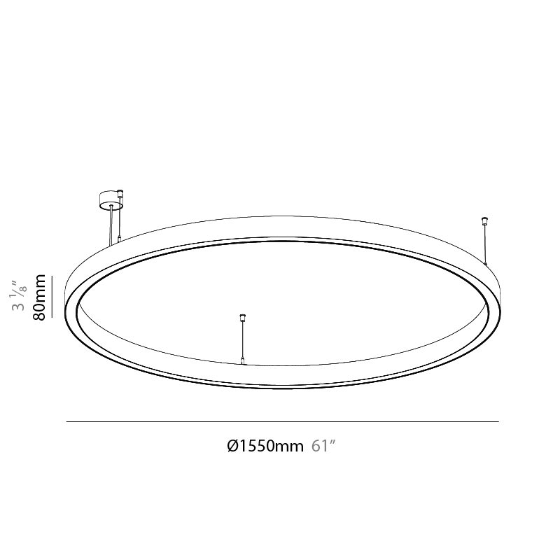 Glorious by Prolicht – 46 7/8″ x 3″ Suspension, Pendant offers LED lighting solutions | Zaneen Architectural / Line art
