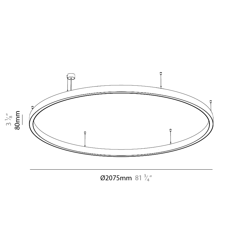 Glorious by Prolicht – 81 11/16″ x 3″ Suspension, Pendant offers LED lighting solutions | Zaneen Architectural / Line art