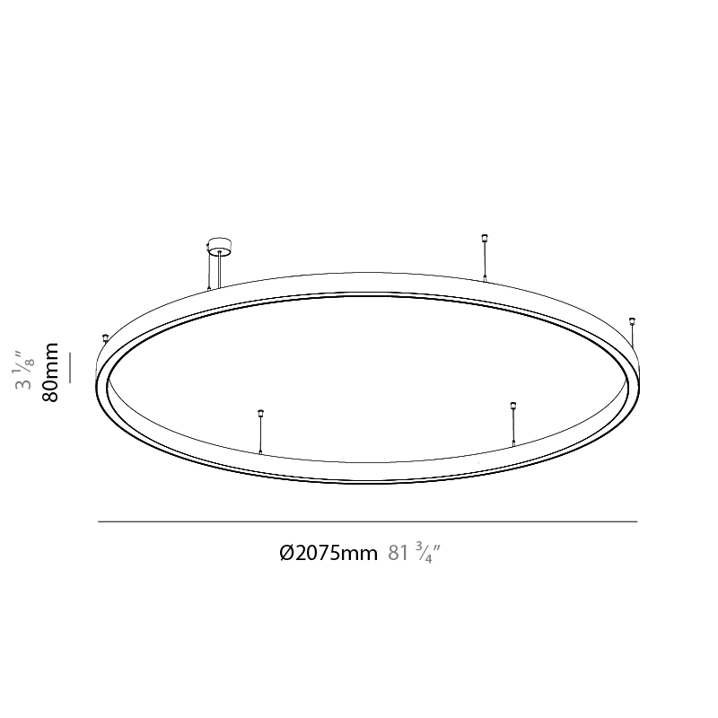 Glorious by Prolicht – 81 11/16″ x 3″ Suspension, Pendant offers LED lighting solutions | Zaneen Architectural