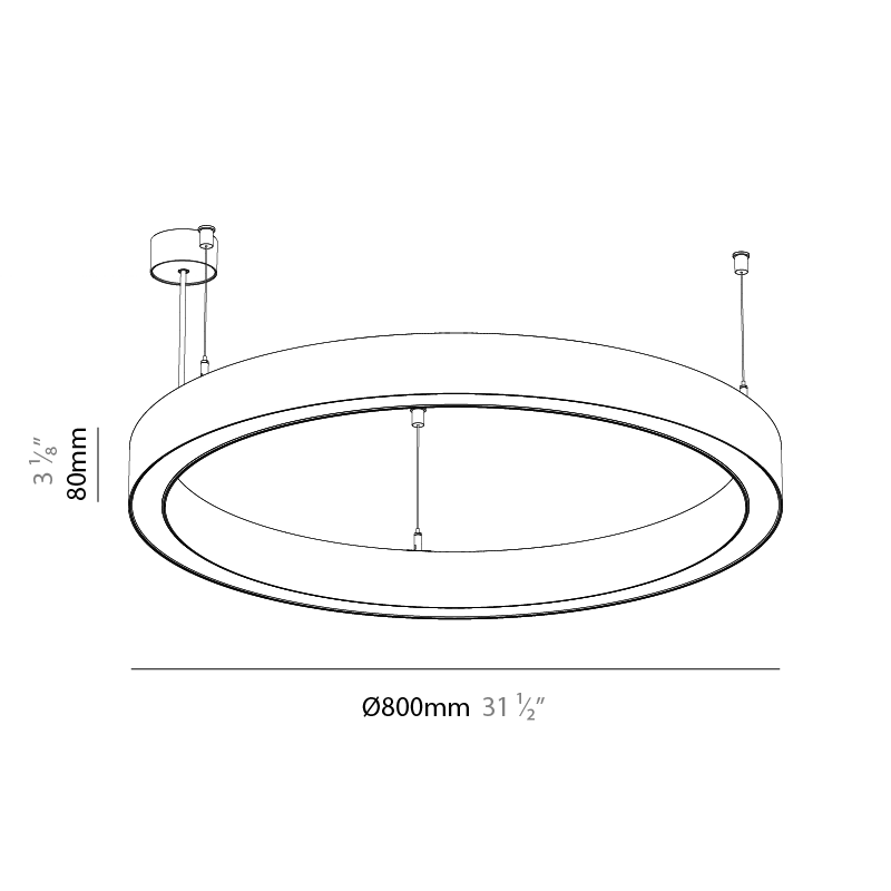 Glorious by Prolicht – 31 1/2″ x 3″ Suspension, Pendant offers LED lighting solutions | Zaneen Architectural