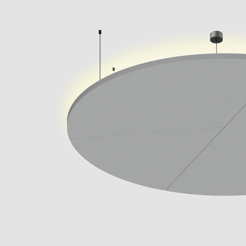 Glorious Acoustic Light Panel by Prolicht – 17 9/16″ x 2 1/8″ Suspension, Acoustic offers LED lighting solutions | Zaneen Architectural