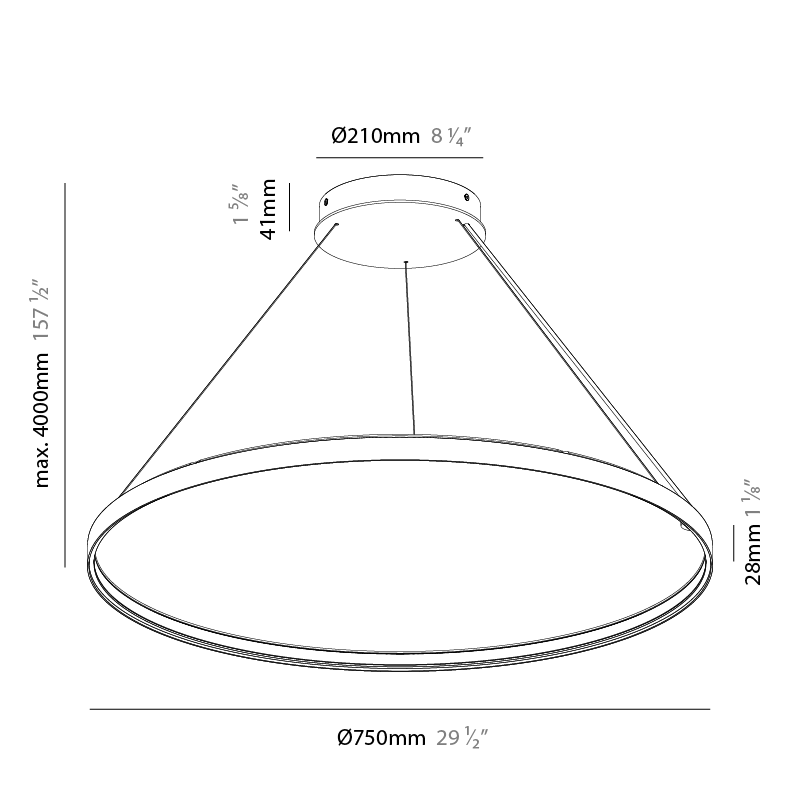 Glorious Silhouette Acoustic by Prolicht – 29 1/2″ x 1 1/8″ Suspension, Acoustic offers LED lighting solutions | Zaneen Architectural
