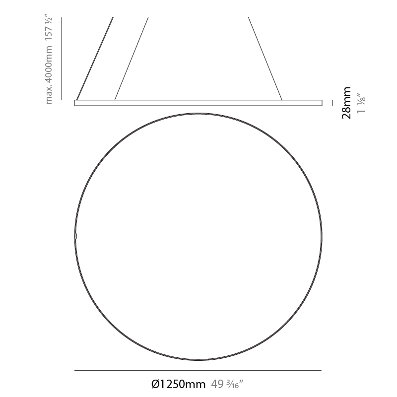 Glorious Silhouette by Prolicht – 49 3/16″ x 1 1/8″ Suspension, Pendant offers LED lighting solutions | Zaneen Architectural