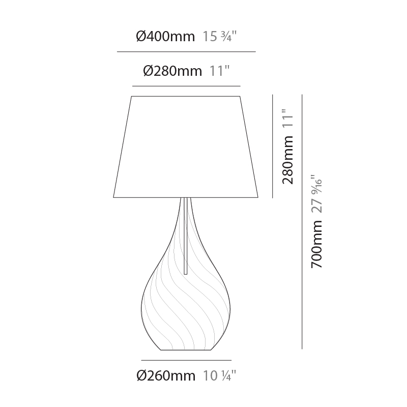 Goccia by Cangini & Tucci – 15 3/4″ x 27 9/16″ Portable, Table offers quality European interior lighting design | Zaneen Design