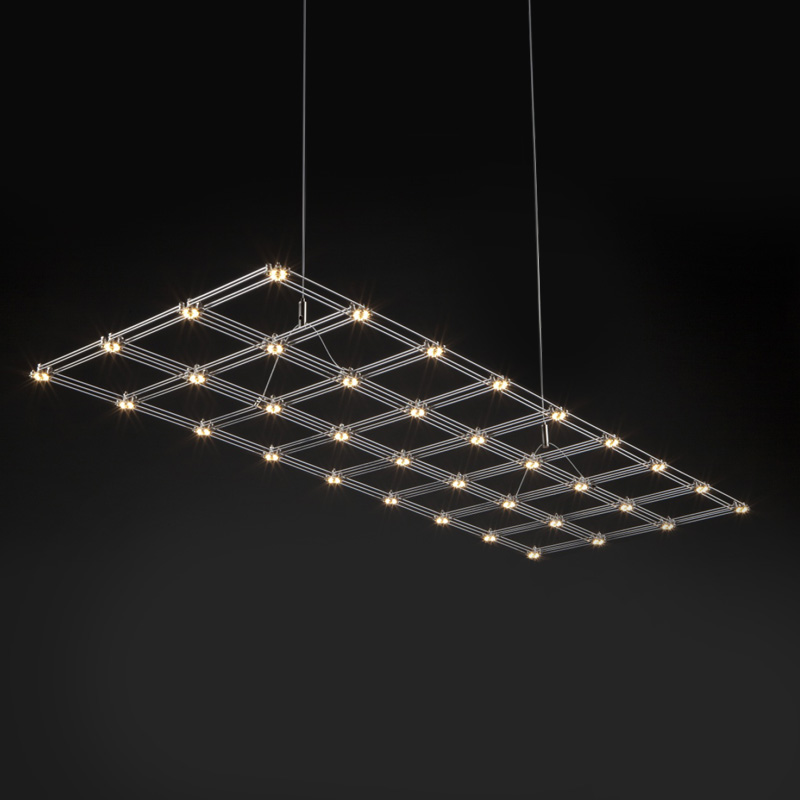 Grid by Quasar – 64 15/16″ x 9/16″ Suspension, Ambient offers quality European interior lighting design | Zaneen Design