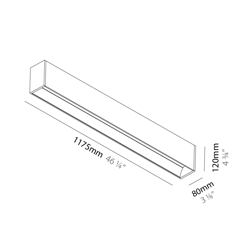 Groove by Prolicht – 46 1/4″ x 4 3/4″ Surface, Profile offers LED lighting solutions | Zaneen Architectural / Line art