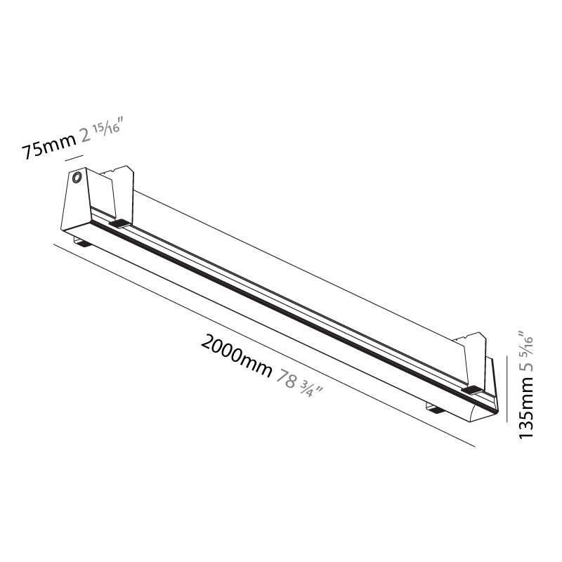 Groove by Prolicht – 78 3/4″ x 5 5/16″ Trimless, Profile offers LED lighting solutions | Zaneen Architectural / Line art